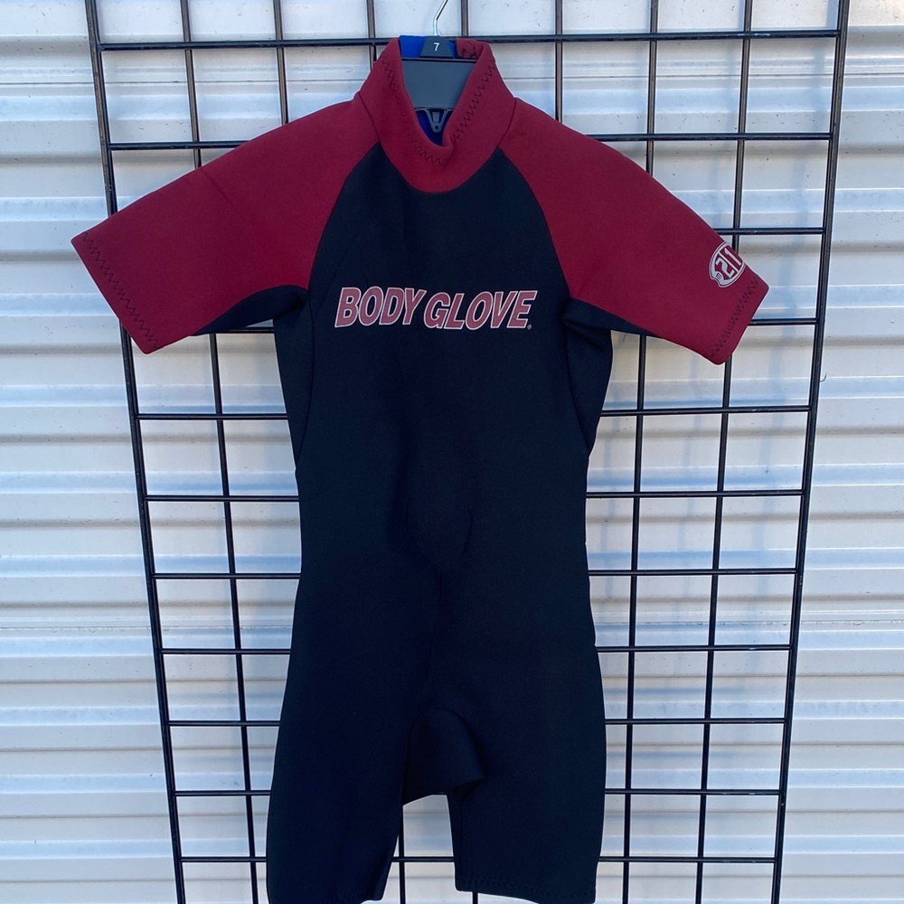 Body Glove Kids Shorty Rashguard - Black and Red